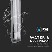 SKU 6388 LED Влагозащитено тяло PC/PC 2x1500mm 2x22W 4000K с марка V-TAC