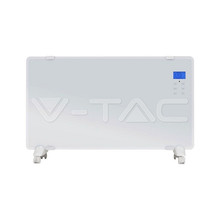 2000W Конвектор с дистанционно и колелца бял цвят SKU 8663 V-TAC