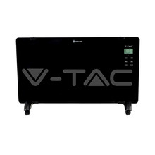2000W Конвектор с дистанционно и колелца черен цвят SKU 8664 V-TAC