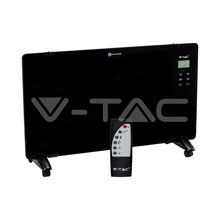 2000W Конвектор с дистанционно и колелца черен цвят SKU 8664 V-TAC
