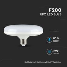 LED Крушка Е27 24W SAMSUNG ЧИП UFO F200 3000K SKU 216 V-TAC