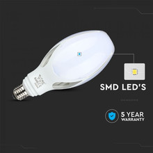LED Крушка Е27 36W SAMSUNG ЧИП 110LM WATT 3000K SKU 283 V-TAC