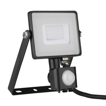 30W LED Sensor Floodlight SAMSUNG CHIP Cut-OFF Function Black Body 3000K