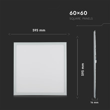 SKU 634 LED Панел САМСУНГ ЧИП 45W 600 x 600 mm 6400K Вкл. Драйвер 6бр./СЕТ с марка V-TAC
