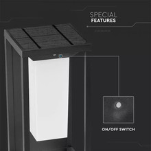 SKU 784 1W Соларна Стенна Табела SAMSUNG ЧИП Сива 3000K с марка V-TAC