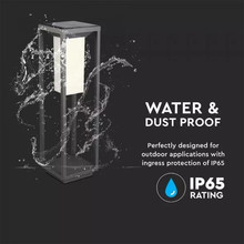 SKU 785 2W Соларна Стенна Табела SAMSUNG ЧИП Сива 3000K с марка V-TAC