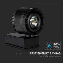 SKU 1235 33W LED COB CRI>95 Прожектор Релсов Монтаж Черно Тяло 5000K с марка V-TAC