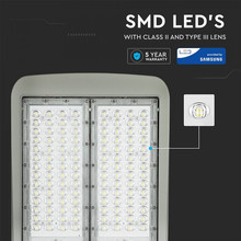 LED Street Light SAMSUNG CHIP - 200W 6400K Clas II Aluminium  Dimmable 140LM/W