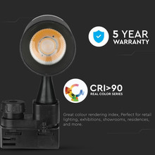 SKU 940 18W LED Прожектор Релсов Монтаж SAMSUNG CHIP Черен 4000K с марка V-TAC