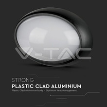 Плафон за таван 12W 3000К IP54 Очал Черно Тяло SKU 1350 V-TAC