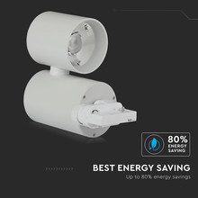 SKU 1300 15W LED Прожектор Релсов Монтаж БялоТяло 6000K 5 Години Гаранция 5 Години Гаранция с марка V-TAC