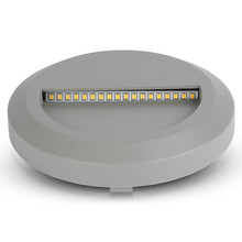 SKU 1318 2W LED Осветление За Стъпала Сиво Тяло Кръг 4000К с марка V-TAC