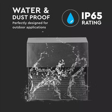 SKU 1398 3W LED Осветление За Стъпала Черно Тяло Квадрат 3000К с марка V-TAC