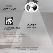 35W LED COB Hotel Downlight 24'D 3000K