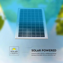 Плафон със соларен панел 15W IP65 3 в 1 сменяем спектърфон с дистанционно и сензор SKU 7613 V-TAC