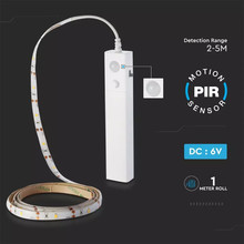 SKU 2573 2.4W 1MТяло 2835 4XААА Батерия Сензор 2700К с марка V-TAC