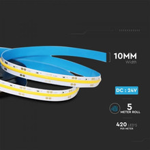 SKU 2669 LED COB Лента 24V IP20 6000K 421 Leds 10W/m с марка V-TAC