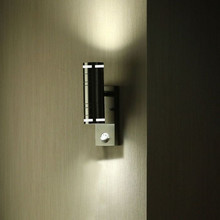 Wall Fitting Gu10 Steel Body Sensor  2 Way IP44