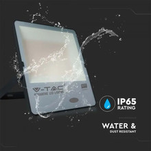 SKU 20183 200W LED Прожектор Със СветлиненСензор SAMSUNG ЧИП Черно Тяло 6500К 100LM/W с марка V-TAC