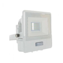 10W LED PIR Sensor Floodlight SAMSUNG CHIP White Body 6500K