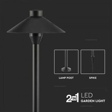 SKU 20317 Тяло С Колче За Земя Черно 7W IP65 4000K с марка V-TAC