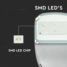 SKU 20341 LED Соларна Улична Лампа SAMSUNG ЧИП - 50W Бяло Тяло 6400К с марка V-TAC