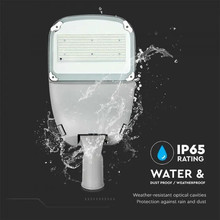 SKU 20341 LED Соларна Улична Лампа SAMSUNG ЧИП - 50W Бяло Тяло 6400К с марка V-TAC