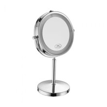 3W LED Mirror Light  With 4*AAA Battery Nickel Body D:17CM