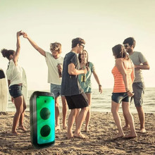 40W Rechargeable  Speaker With One Wired Microphone RF Control & Handle  2*8 inch