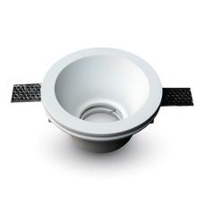SKU 3654 GU10 Гипсова Отливка Кръг Дълбока ф132 Бял с марка V-TAC