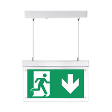 2W Surface Hanging Emergency Exit Light 12 Hours Charging 6000K