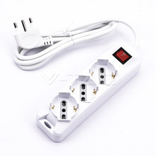 SKU 8710 1.5M EXTENSION SOCKET W/ 1 SWITCH (POLYBAG+CARD) 3 PIN - WHITE с марка V-TAC