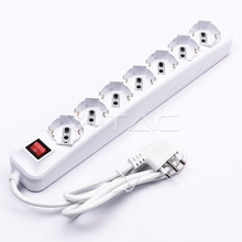 SKU 8714 1.5M EXTENSION SOCKET W/ 1 SWITCH (POLYBAG+ CARD) 7 PIN- WHITE с марка V-TAC