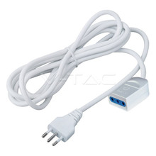 SKU 8729 3M EXTENSION CABLE SINGLE PLUG 10A (POLYBAG WITH CARD PACKAGE) - WHITE с марка V-TAC