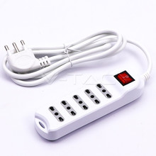 SKU 8741 1.5M BASIC EXTENSION SOCKET W/ SWITCH (POLYBAG+CARD) 5 PIN - WHITE с марка V-TAC