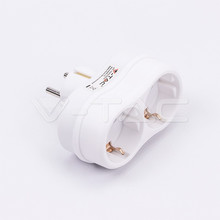 Outlet Adapter With Earthing Contact 16A White 