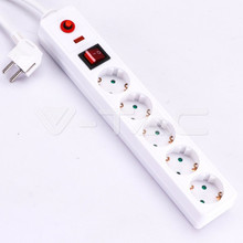 5 Ways Safe Socket With Lighted Switch 3G 1.5MM*1.4M