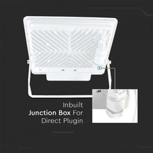 LED Прожектор с PIR сензор 50W 3000К SAMSUNG ЧИП Бяло Тяло SKU 20277 V-TAC