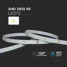 SKU 2697 LED Лента - 90 LEDS/M 24V IP20 4000K 120° 4W/M 200LM/W с марка V-TAC