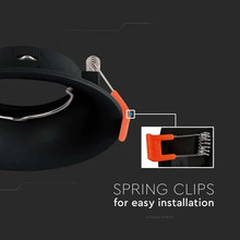 SKU 6633 GU10 Корпус Кръг Черен с марка V-TAC