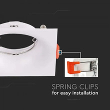 SKU 6634 GU10 Корпус Квадрат Бял с марка V-TAC