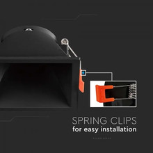 SKU 6639 GU10 Корпус Квадрат Черен с марка V-TAC