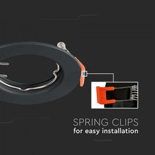 SKU 6641 GU10 Корпус Кръг Черен с марка V-TAC