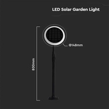 SKU 6667 3W LED Соларно Градински Тяло Черно Бяло Тяло 4000K с марка V-TAC