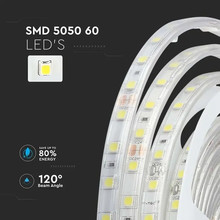 SKU 212563 LED Лента 5050- 60/1 24V IP65 4000K с марка V-TAC
