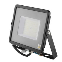 50W LED Floodlight SMD SAMSUNG CHIP G2 SLIM  Black Body 4000K