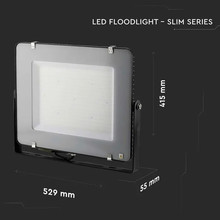 LED Прожектор 300W 4000К 120LM/W SAMSUNG ЧИП Черно Тяло SKU 21791 V-TAC