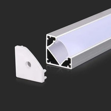 Led Strip Mounting Kit With Diffuser Aluminum 2000* 19*19MM Black Housing