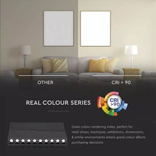 SKU 7965 10*2W Магнитен Линеен Спот Кардан 4000K Черен 24V с марка V-TAC