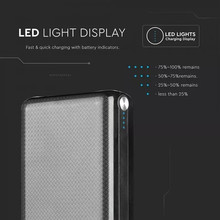 SKU 8901 Външна Батерия Джъмбо 30К Mah 2хUSB Черна с марка V-TAC